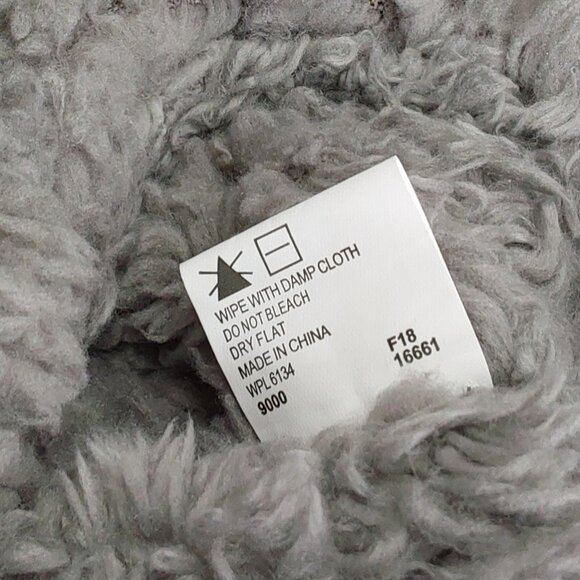 'MUK-LUKS' FOLD~OVER FUZZY SLIP-ON 'CINDER WOOD' SIDE BUTTON SLIPPERS - Picture 13 of 16